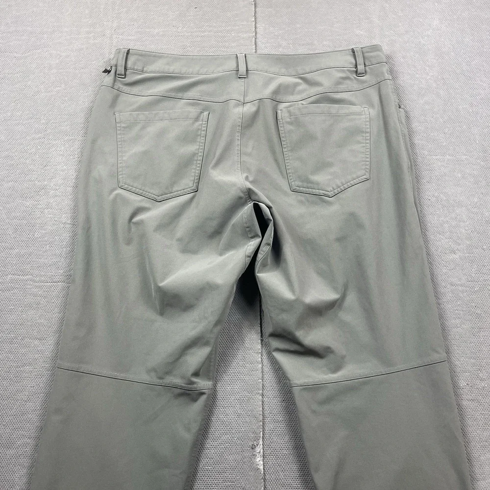 Lululemon ABC Pants Mens 38x33 Green Slim Fit Athletic Stretch Golf Chino Casual